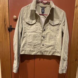 Vintage Gap Corduroy Cropped Jacket Size Medium-tan-see pics for details
